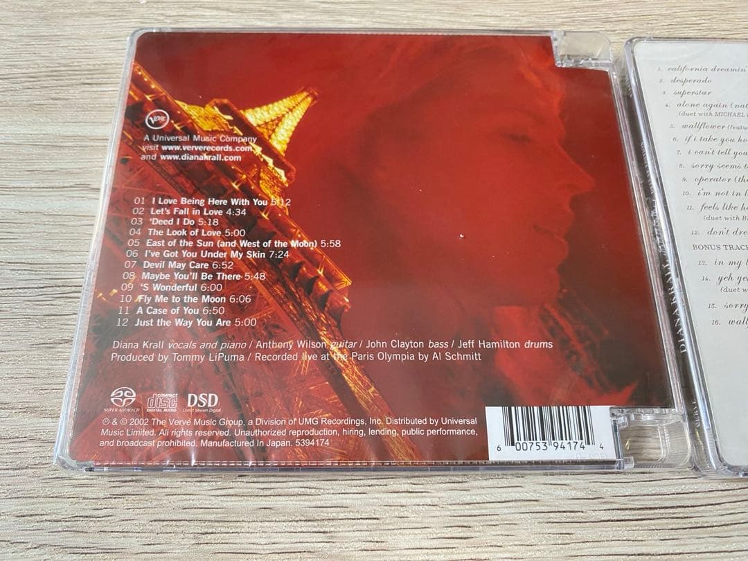 SACD2枚　ダイアナ・クラール DIANA KRALL wallflower