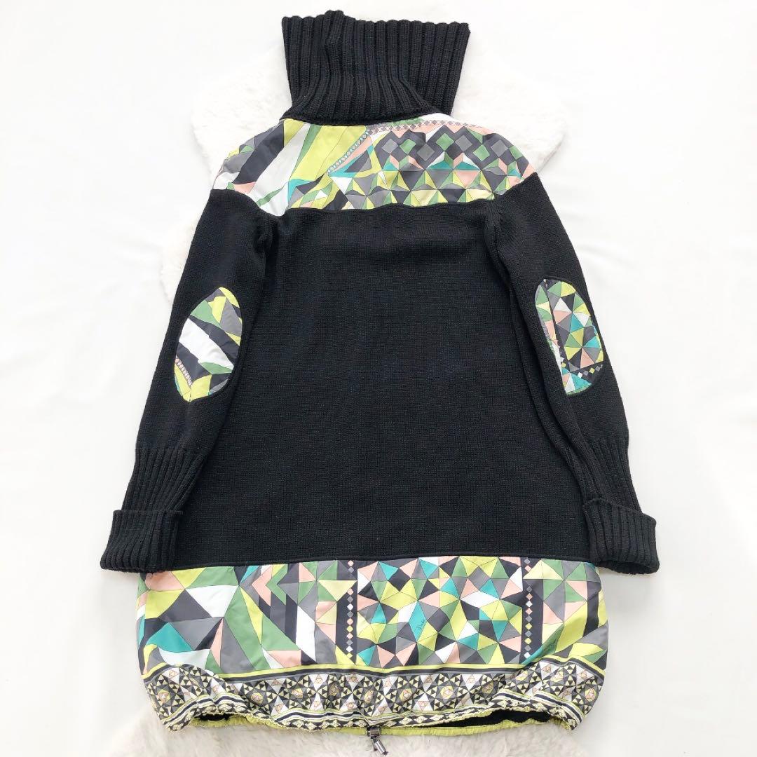 EmilioPucci*エミリオプッチ　ニットワンピース　ハイネック　プッチ柄
