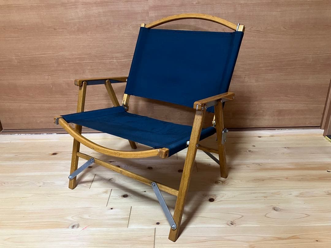カーミットチェア 正規品 当時物 USA製 ネイビー折りたたみアウトドアチェア