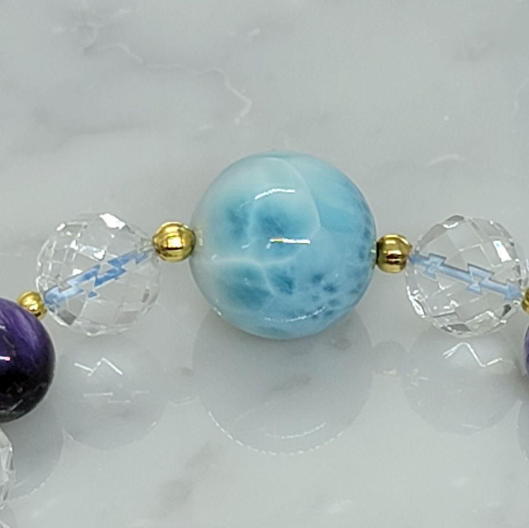 ラリマー デザイン ブレスレット ⑤