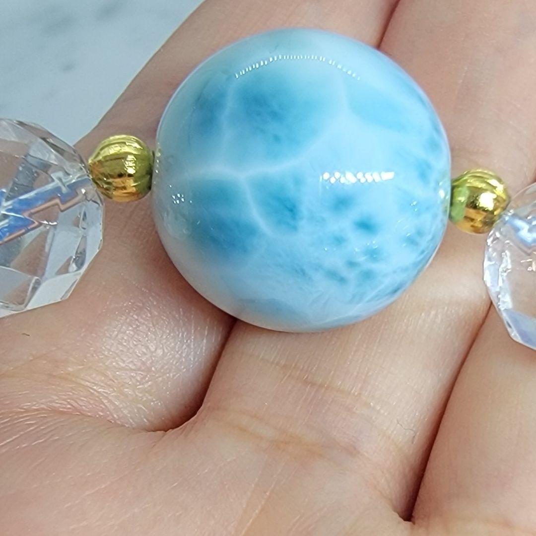 ラリマー デザイン ブレスレット ⑤