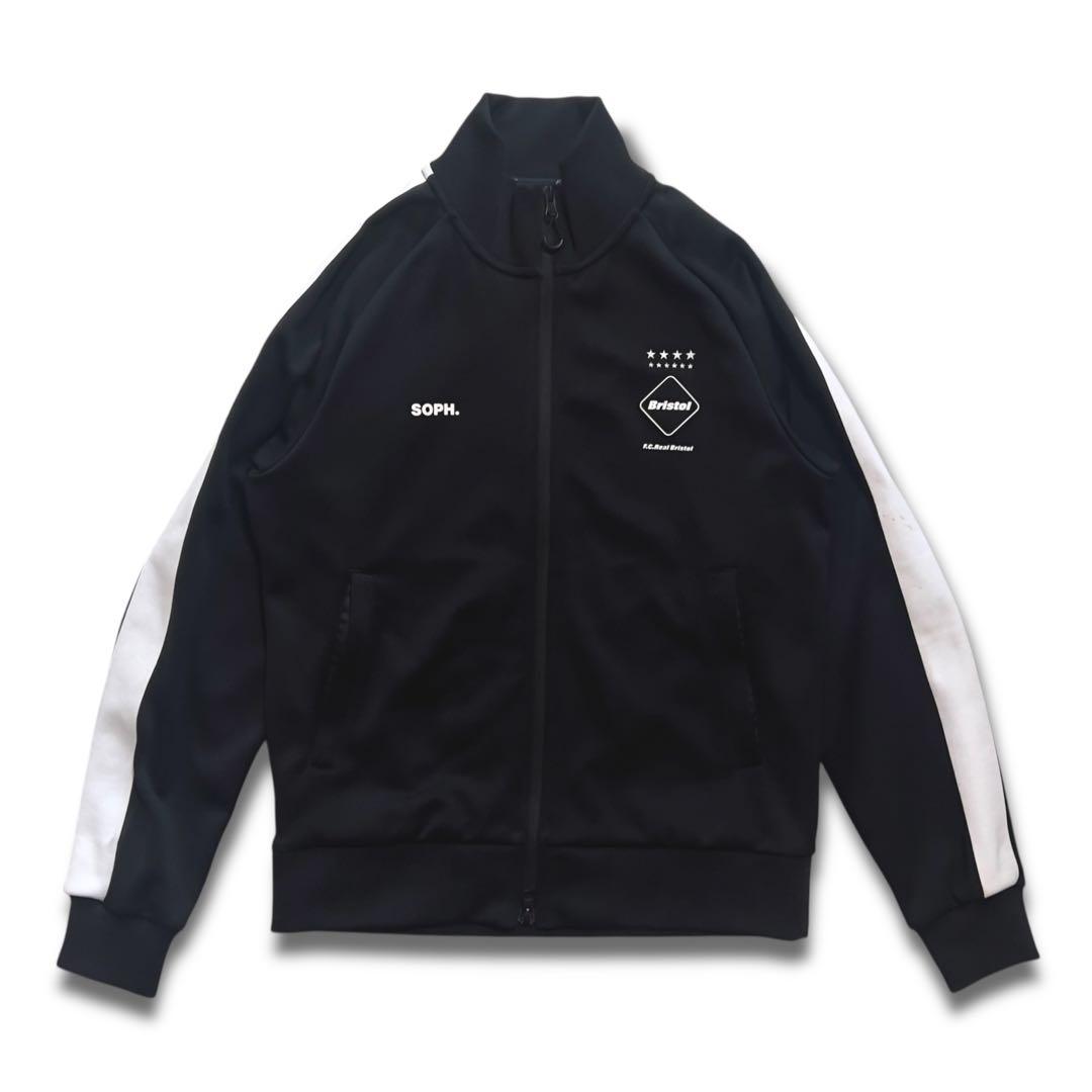 美品 FCRB SOPH トラックジャケット エンブレム S メンズ ブラック