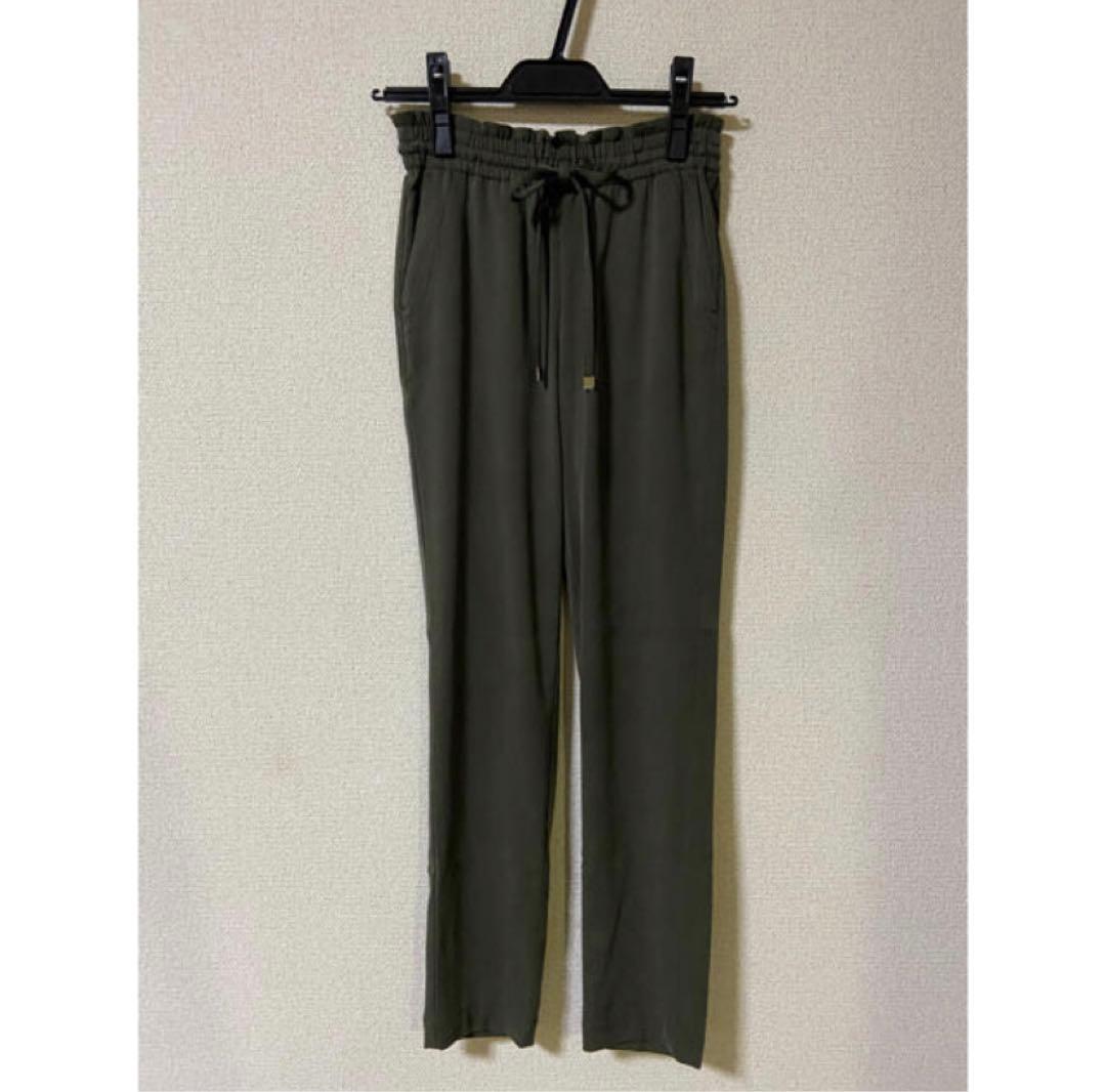 Theory luxe 19ss パンツ カーキ