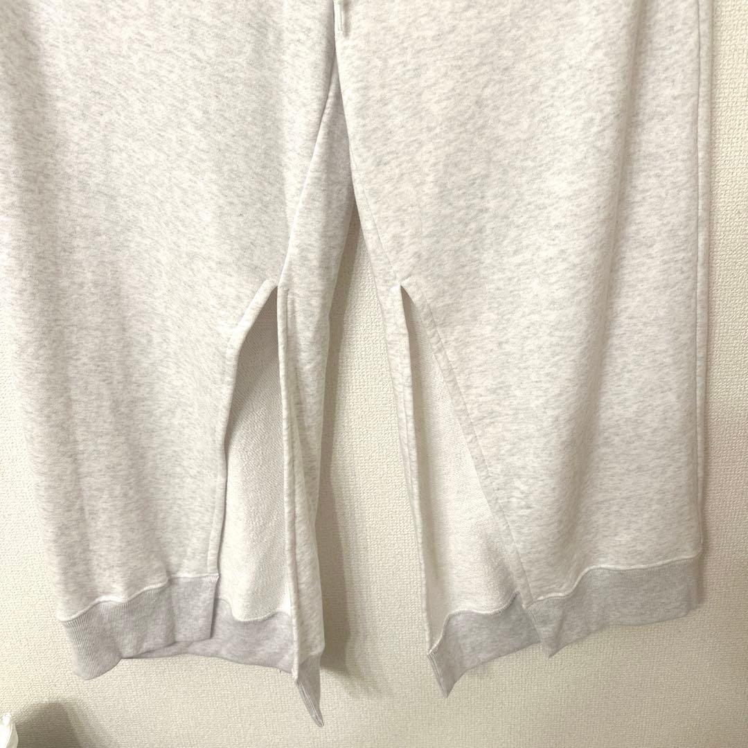 ム*ン様 ETRE TOKYO スリットへムスウェットパンツ ウエスト ゴム 新