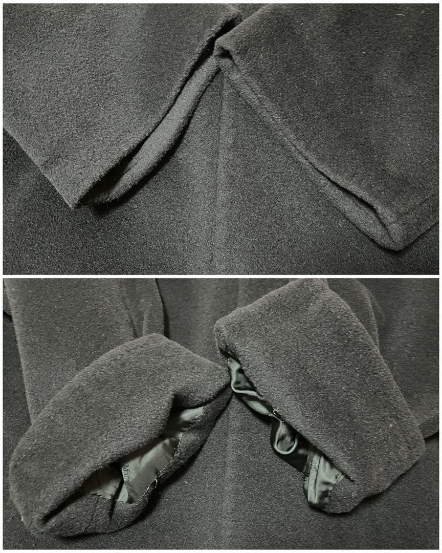 マックスマーラ コート 白タグ ウール カシミヤ オーバーサイズ 黒