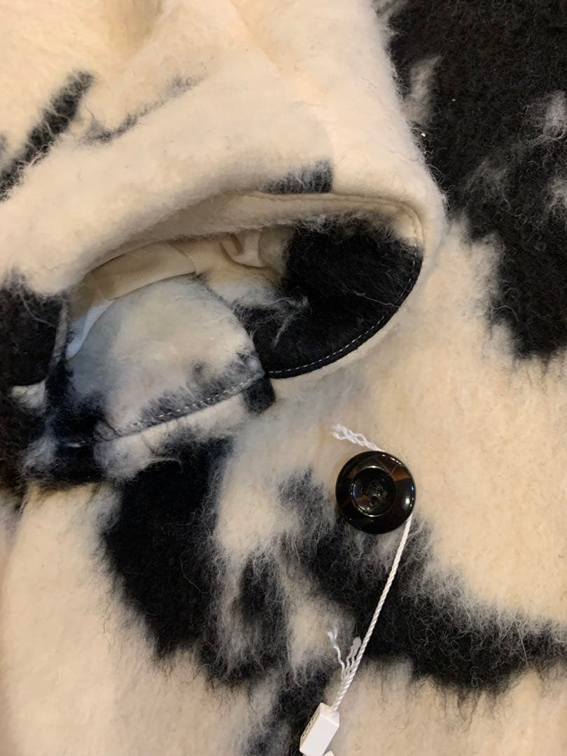 AMERI◆UND SHADOW FLOWER WOOL COAT