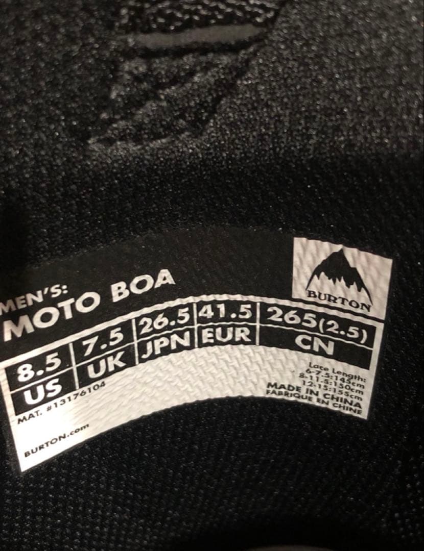 ②【東京又は千葉市でお渡し】【郵送可】⭐️Burton スノーブーツ ブラック