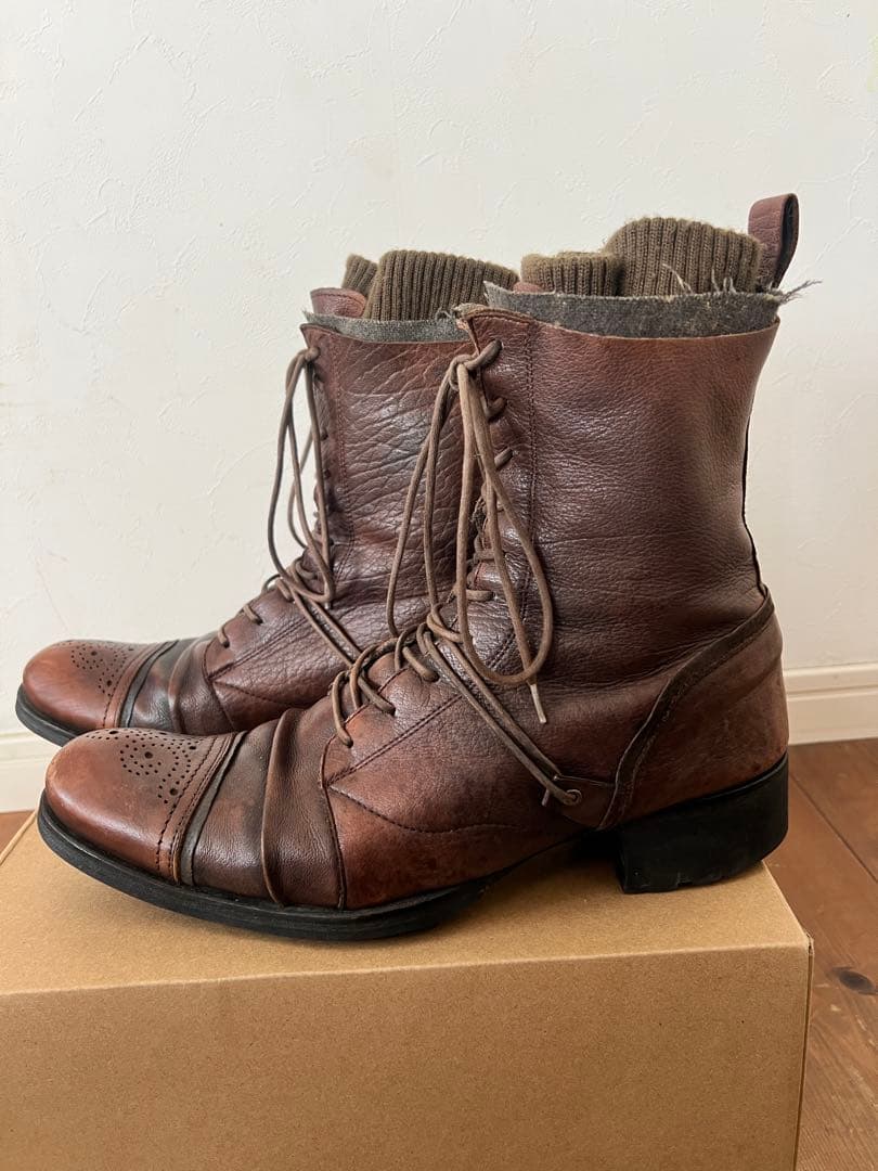 00s archive アルフレッドバニスター レイヤードブーツ ppfmエディ