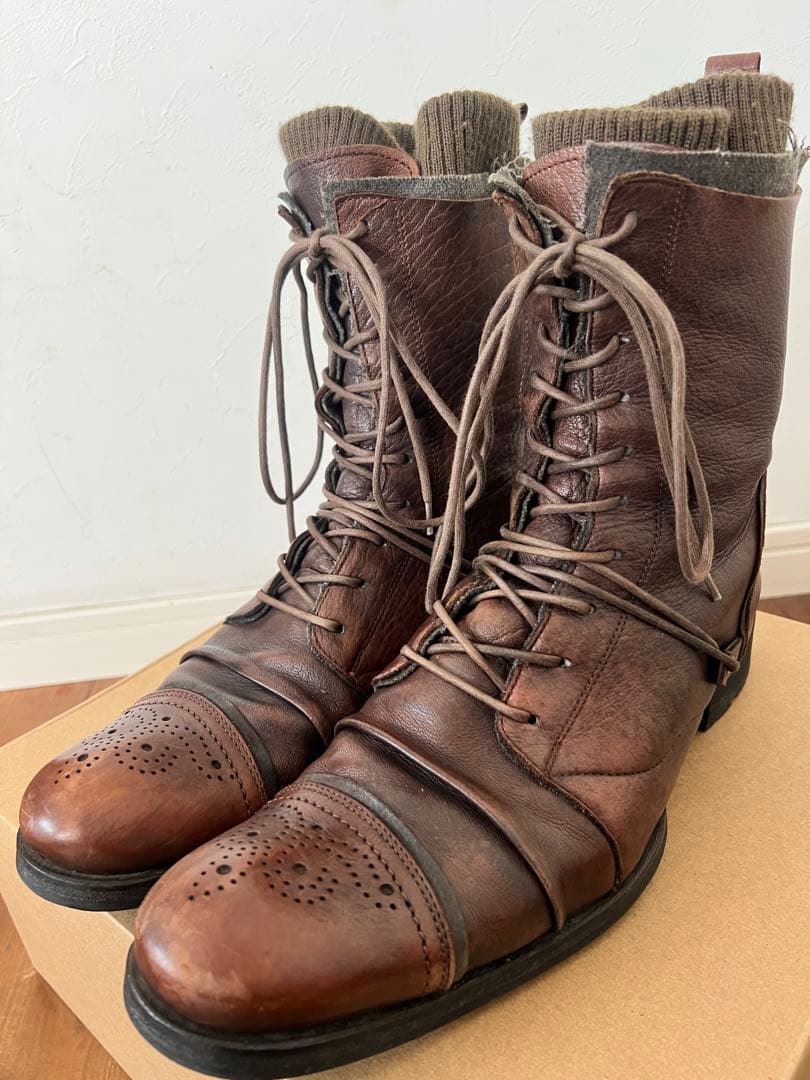 00s archive アルフレッドバニスター レイヤードブーツ ppfmエディ