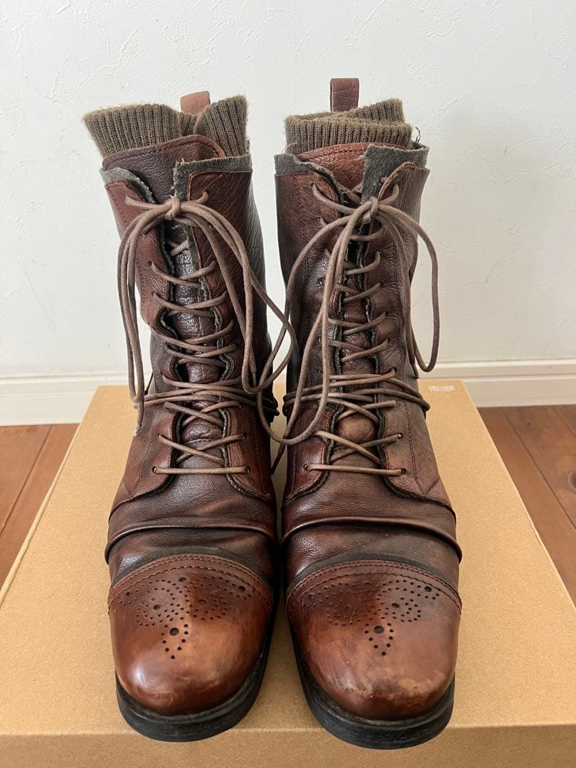 00s archive アルフレッドバニスター レイヤードブーツ ppfmエディ