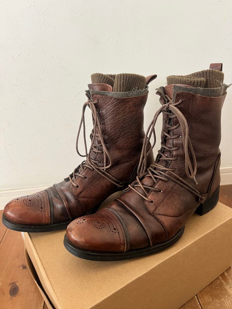 00s archive アルフレッドバニスター レイヤードブーツ ppfmエディ