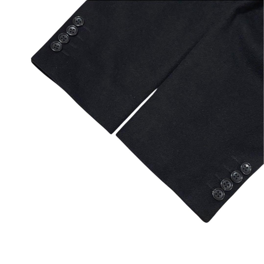 美品 ダーバン テーラードジャケット シングル 2B カシミヤ100 黒 L