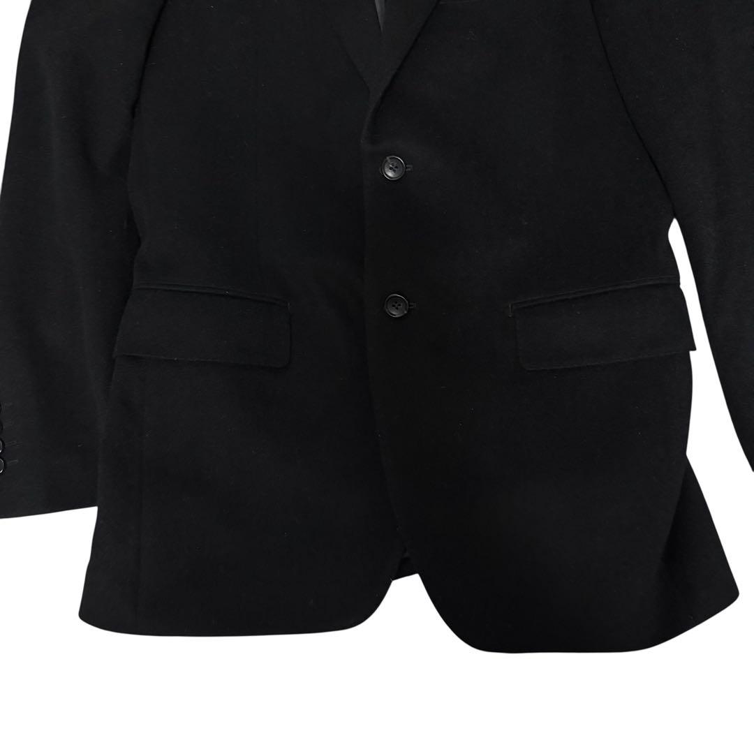 美品 ダーバン テーラードジャケット シングル 2B カシミヤ100 黒 L