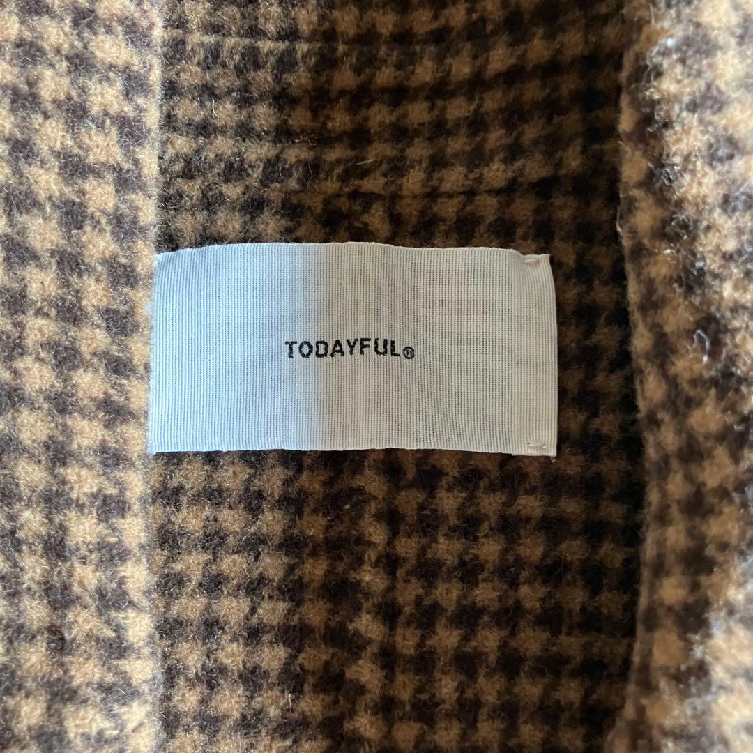 美品　TODAYFULトゥデイフル　オーバーサイズ　チェスターコート　サイズ38