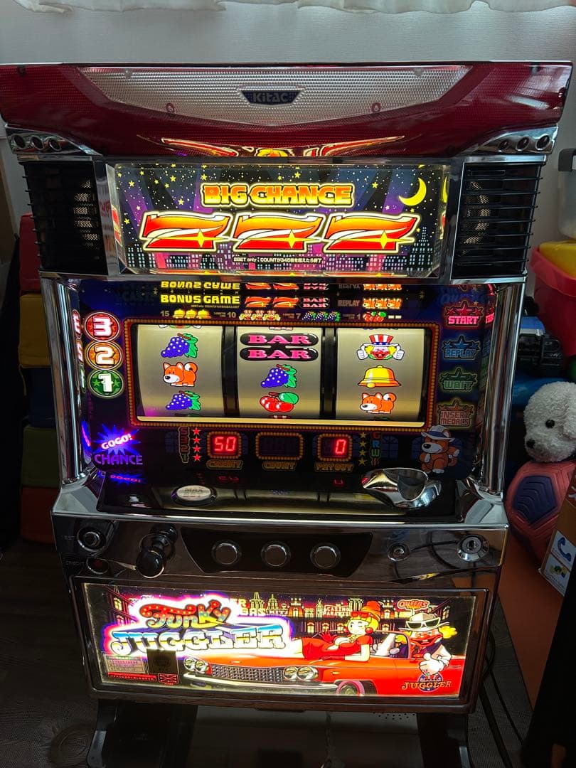 オートプレイ機能付き　北電子ファンキージャグラー実機　スロット 家スロ　家庭用電