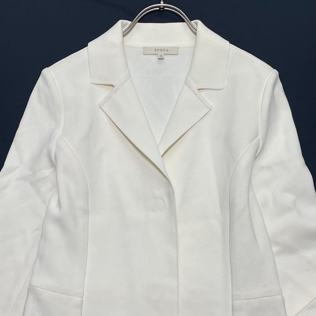 エポカ ミラノリブフレアニットコート 38 ワンピース ベルト 金ボタン