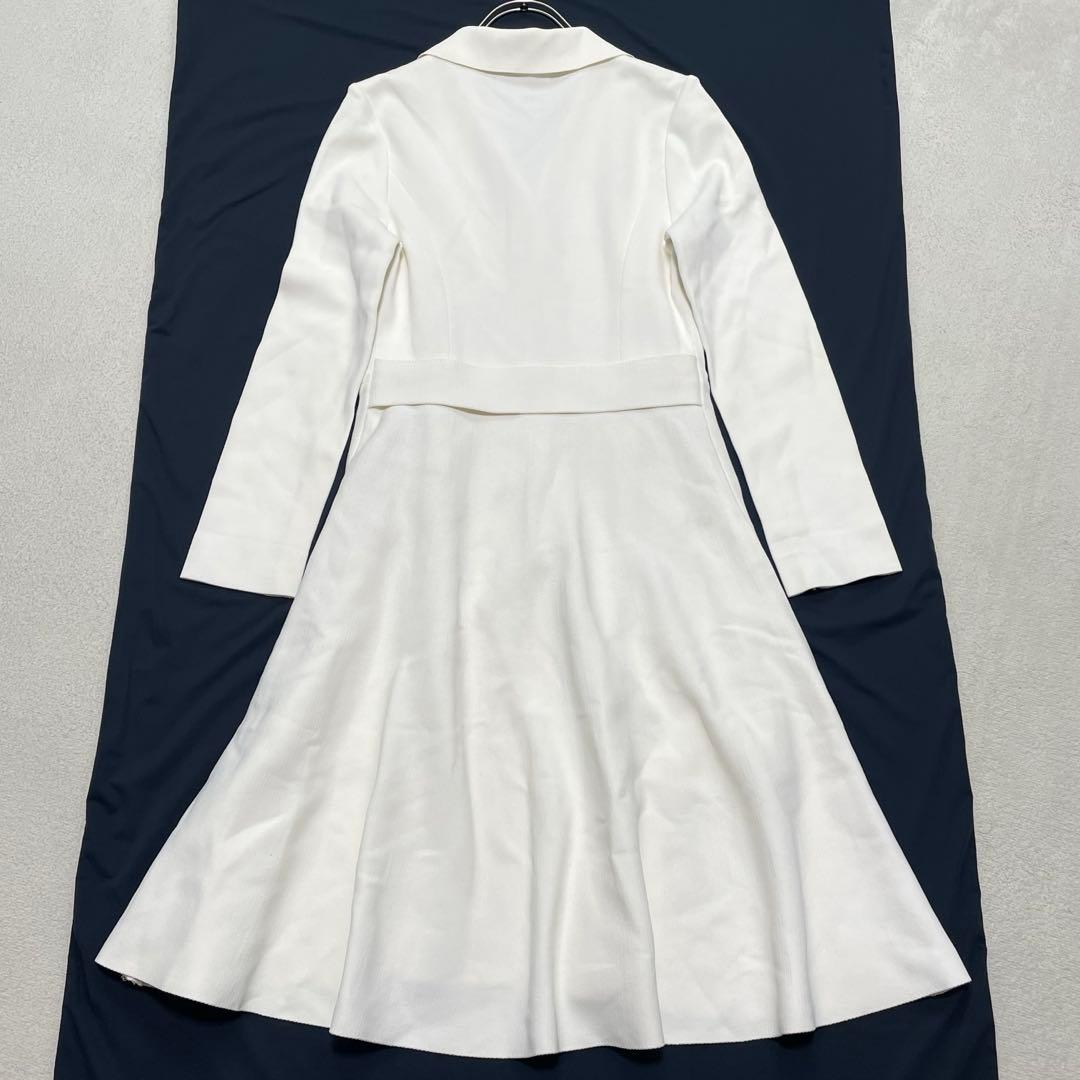 エポカ ミラノリブフレアニットコート 38 ワンピース ベルト 金ボタン