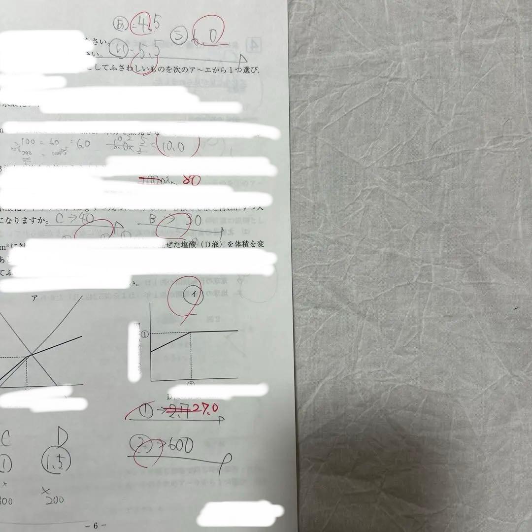 サピックス6年テスト（60回分） 【早い者勝ちです】