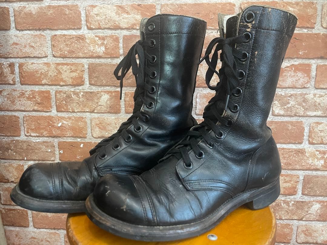 60s ビンテージ　アーミーブーツ　茶芯　ジャンプブーツパラトルーパーサイズ9R