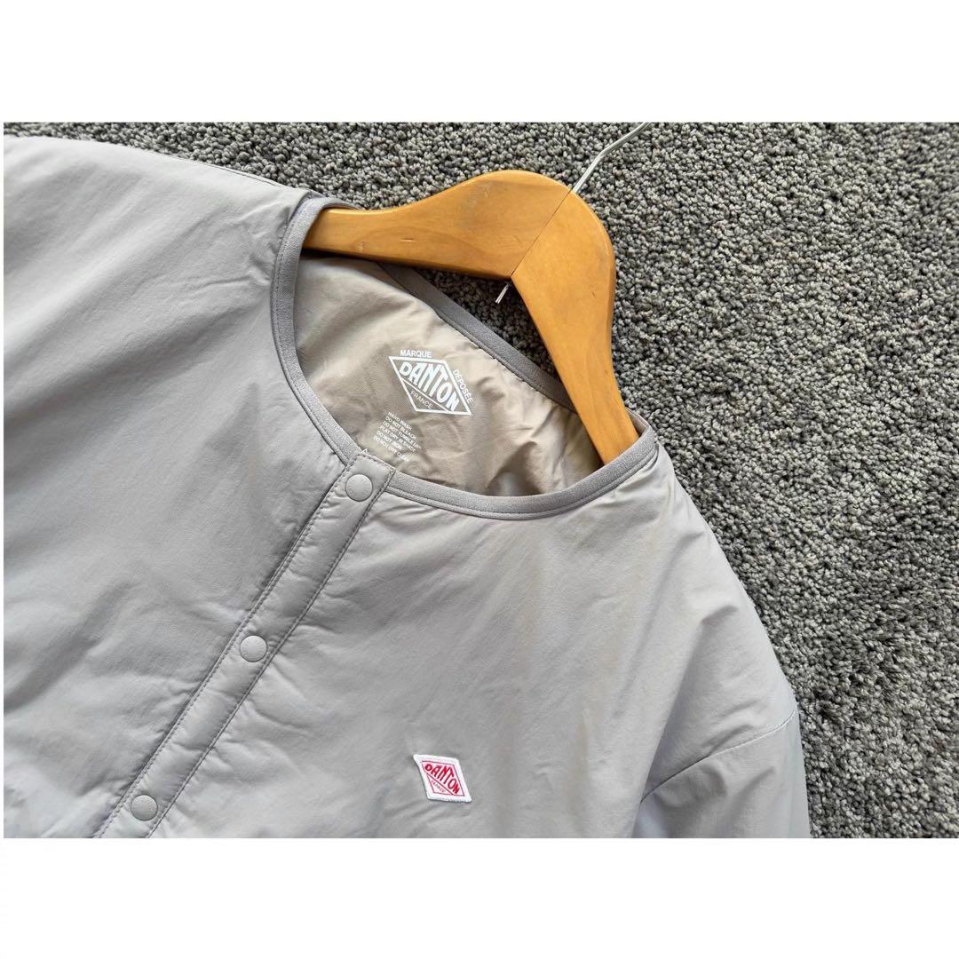【新品】DANTON グレー ノーカラージャケット