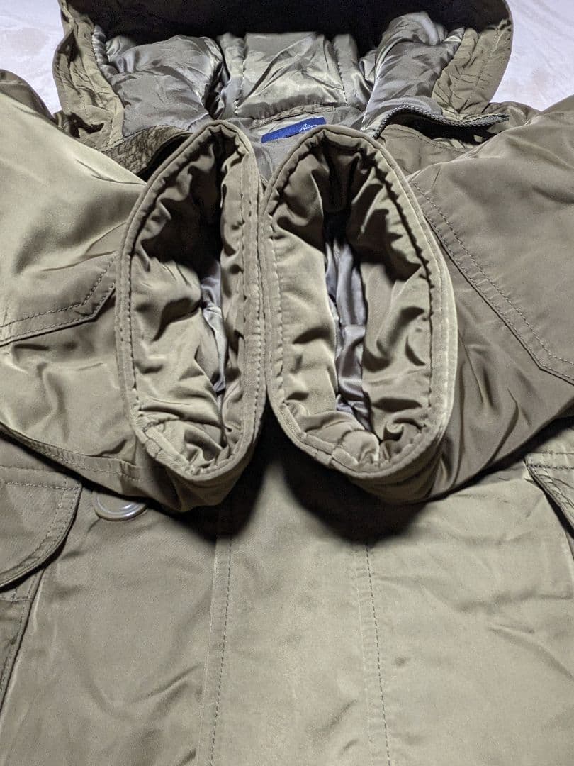 AVIREX アヴィレックス フード 中綿 ブルゾン ミリタリー ジャケット　L