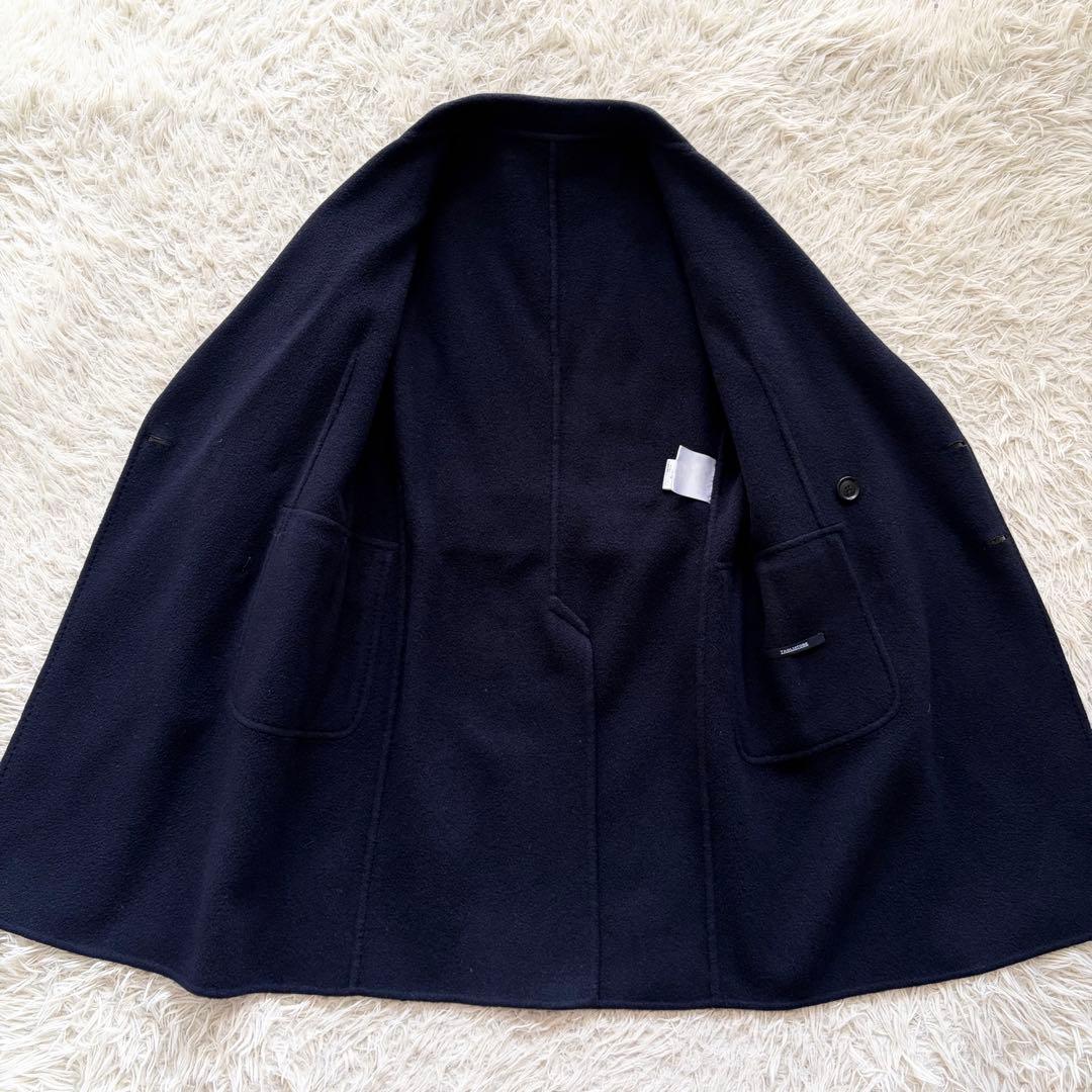 <美品>TAGLIATORE DAAN ネイビー ダブルチェスターコート 44
