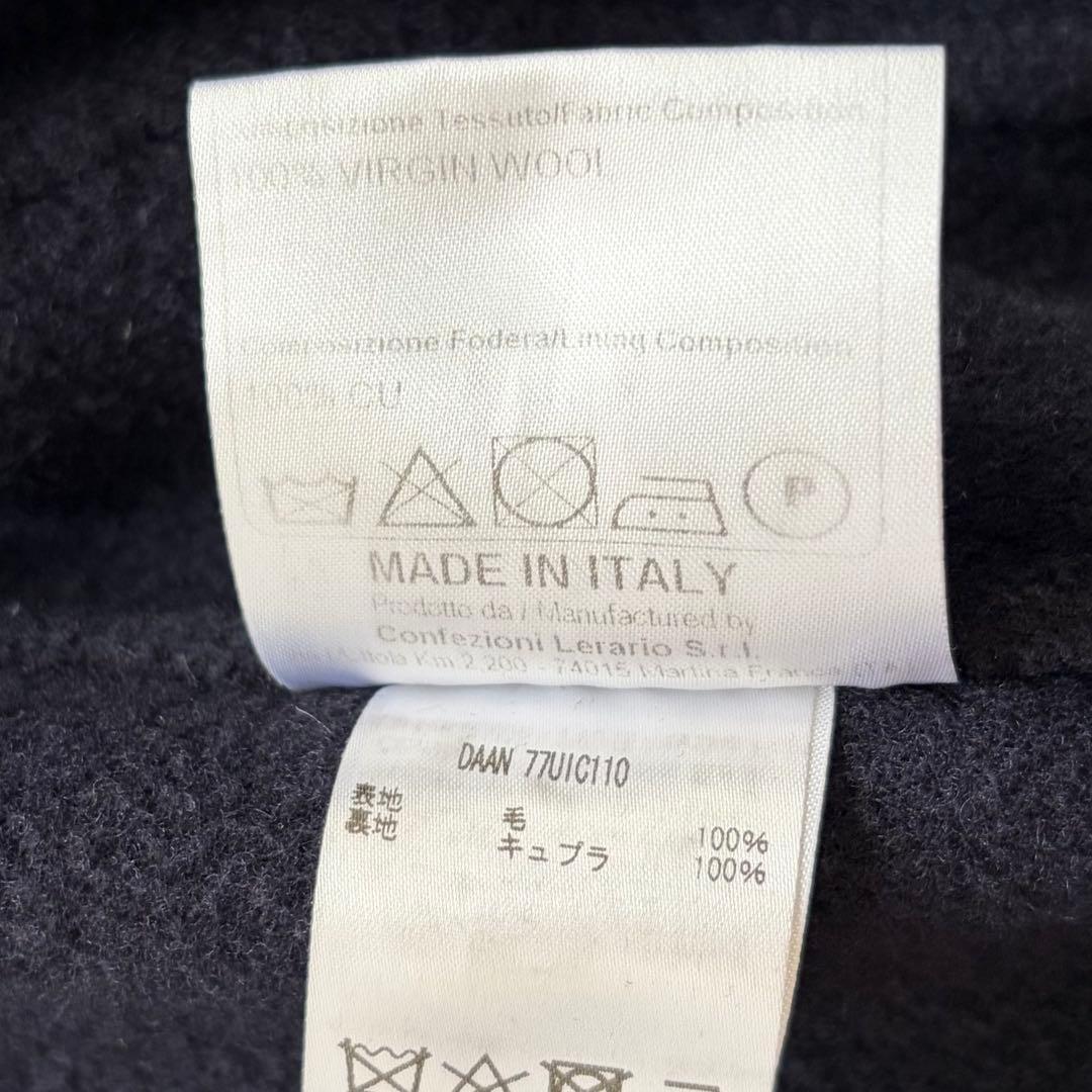 <美品>TAGLIATORE DAAN ネイビー ダブルチェスターコート 44