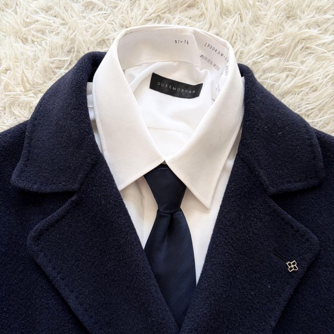 <美品>TAGLIATORE DAAN ネイビー ダブルチェスターコート 44