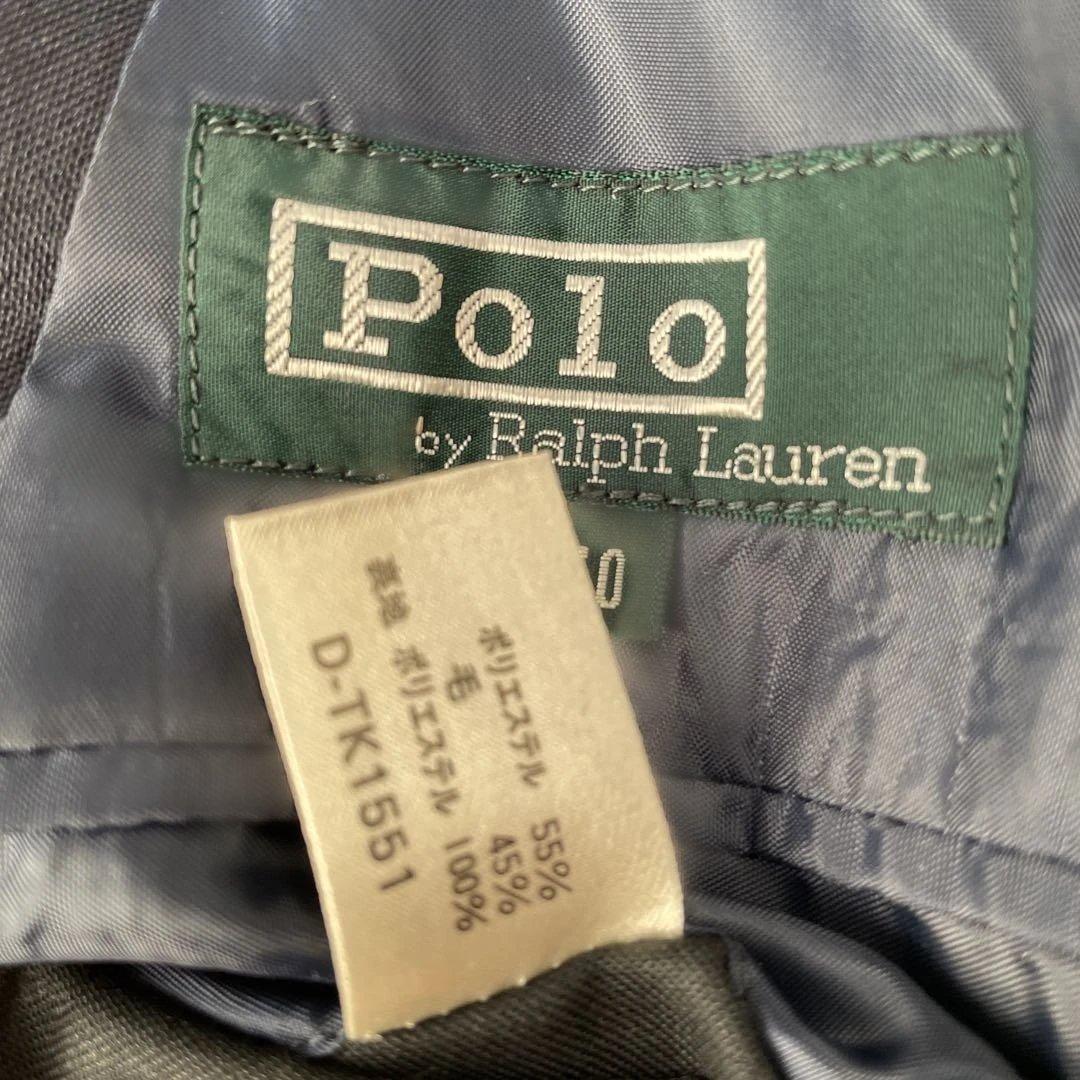 【名品】Polo by Ralph Lauren ダブルジャケット 紺ブレ