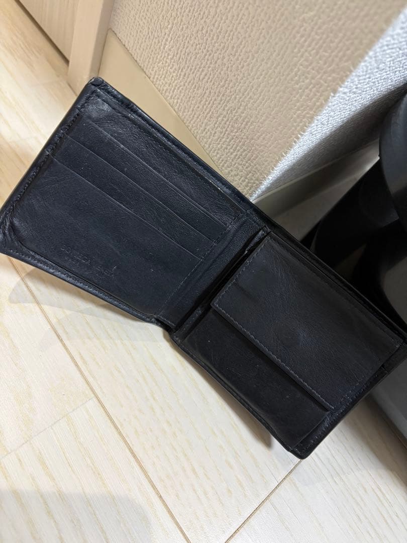 ボッテガヴェネタ　カセット　二つ折り財布　ブラック