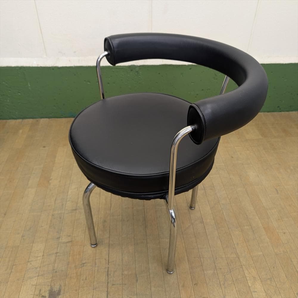 美品　本革　LC7　ル・コルビジェ　アームチェア　回転椅子　イス　リプロダクト
