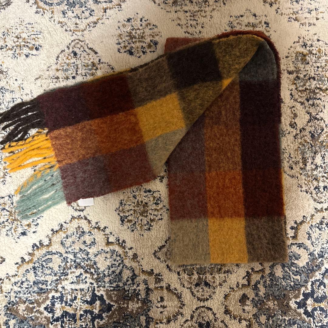 Acne Studios モヘアチェックマフラー