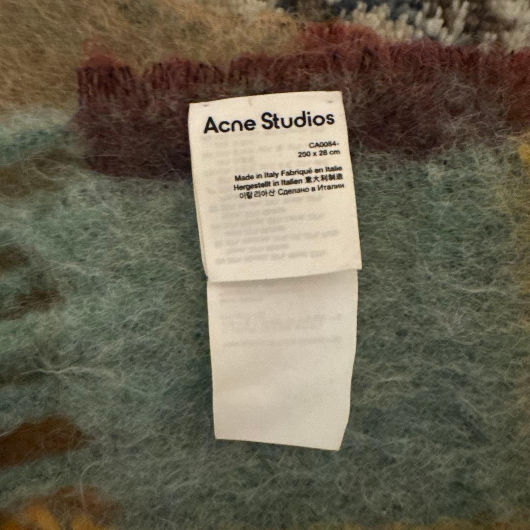 Acne Studios モヘアチェックマフラー