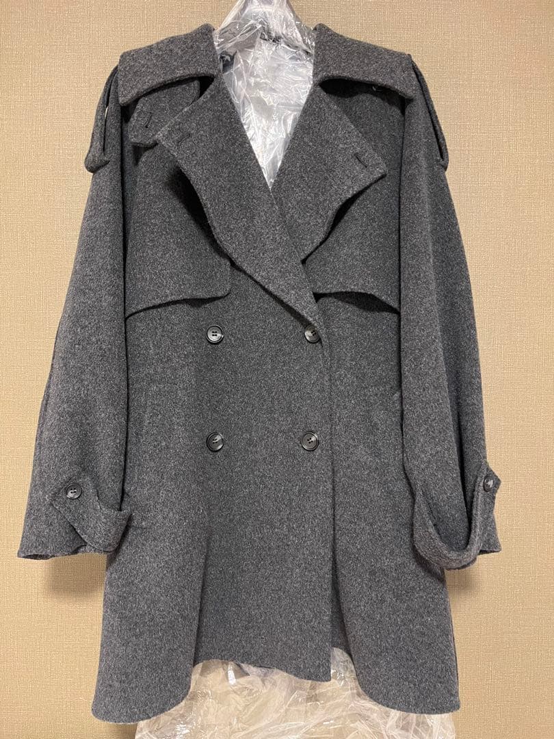 【アニュアンス】リバーウールミドルトレンチコート