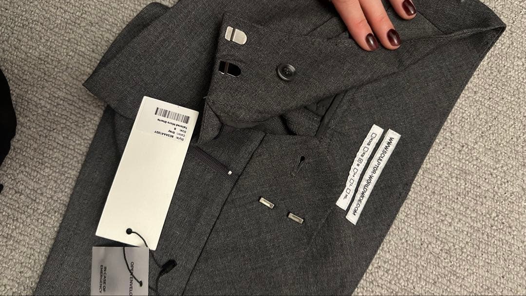 【最安値】SCULPTOR テーラードマイクロショーツ　グレーSサイズ　新品