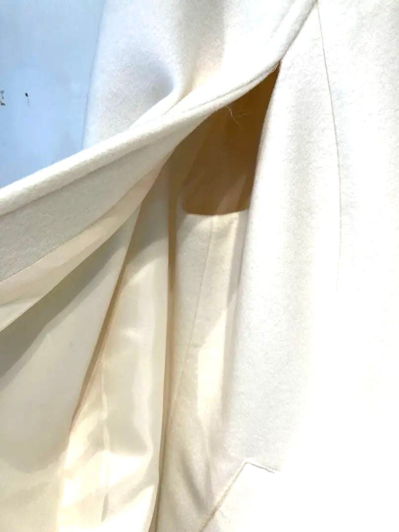 s1968 未使用 shellter シェルター ケープコート ホワイトFサイズ