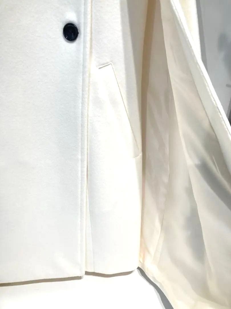 s1968 未使用 shellter シェルター ケープコート ホワイトFサイズ