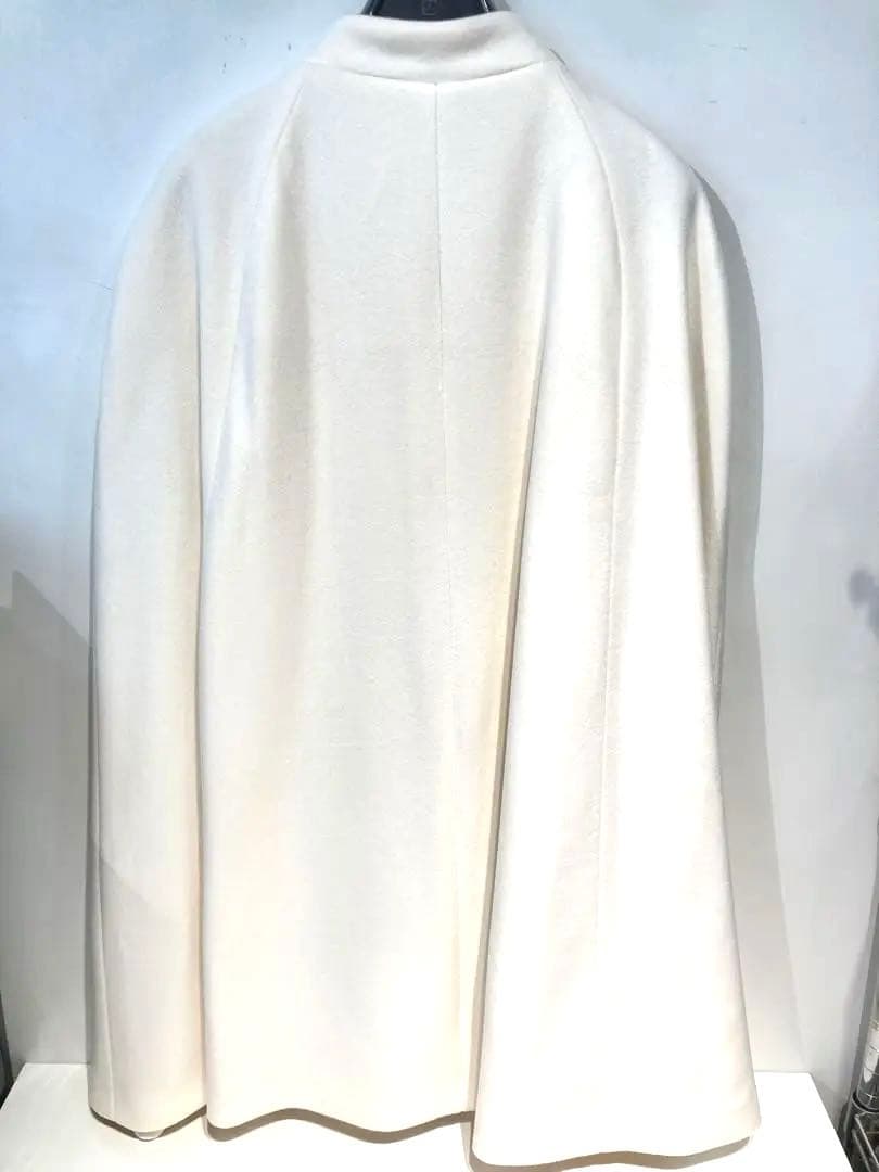 s1968 未使用 shellter シェルター ケープコート ホワイトFサイズ