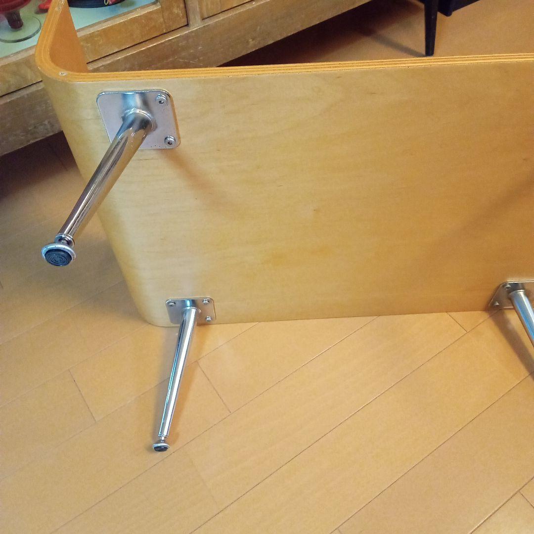 ✨️ミッドセンチュリー スペースエイジ プライウッド センターテーブル ガラス