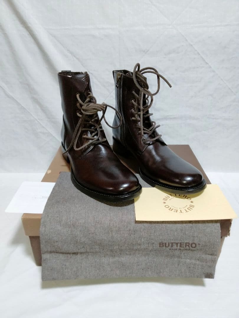 未使用 BUTTERO ブッテロ 7ホール レザー ブーツ B2904 41