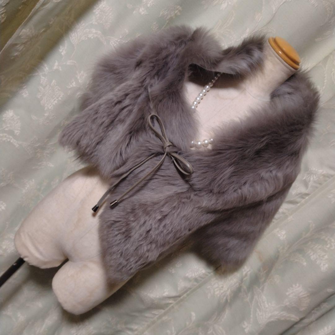 ムートンマフラー✩ショール✩ムートン✩柔らか✩ラムレザー✩留め具はコードです