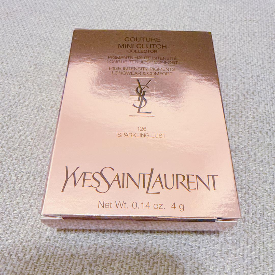 【新品】イヴサンローラン クチュール ミニ クラッチ　アイシャドウ　126