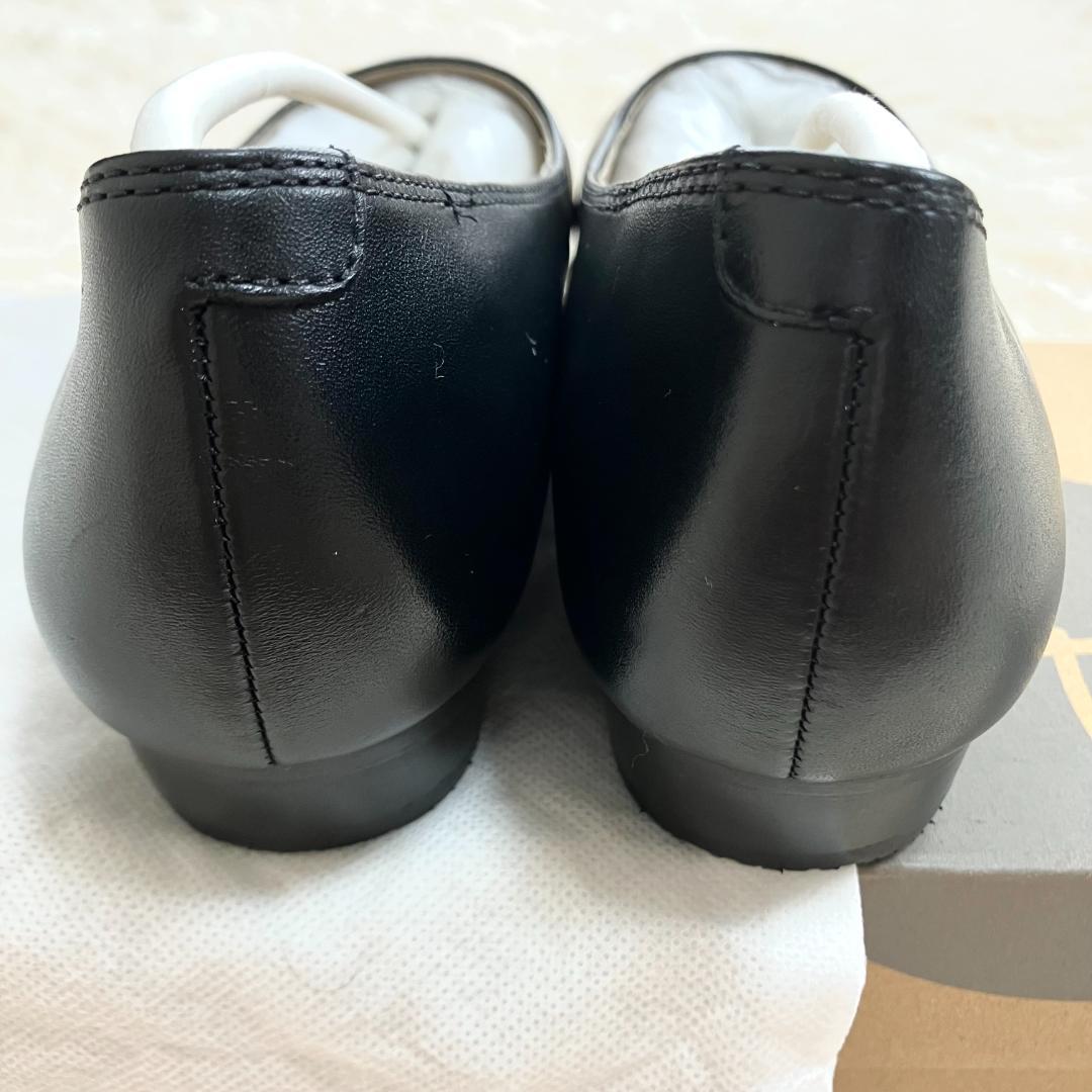 新品未使用✨ REGAL R. フラットパンプス 黒 本革 23.5 箱付き