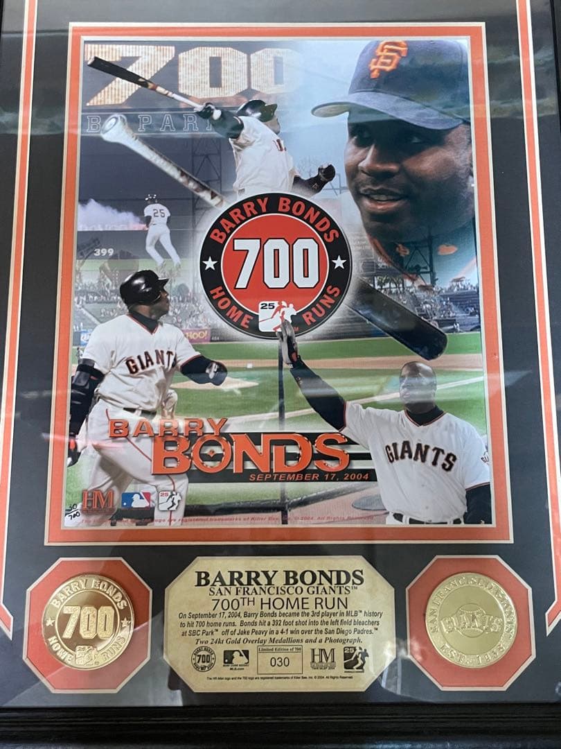 BarryBonds バリー・ボンズ 700個限定 シリアルナンバー入り 激レア