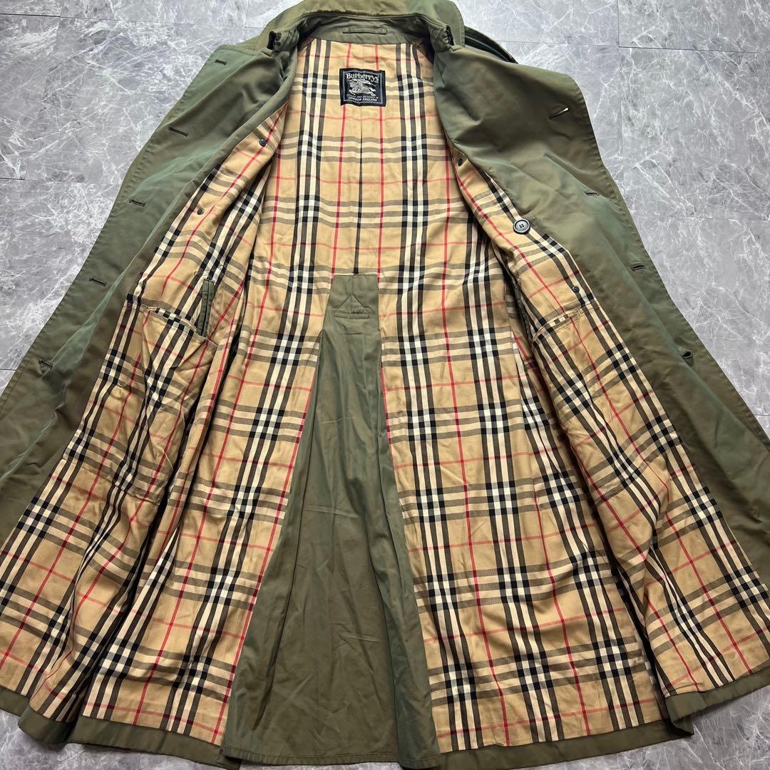 バーバリー♡トレンチコート　ベルト　ノバチェック カーキ　2XL相当