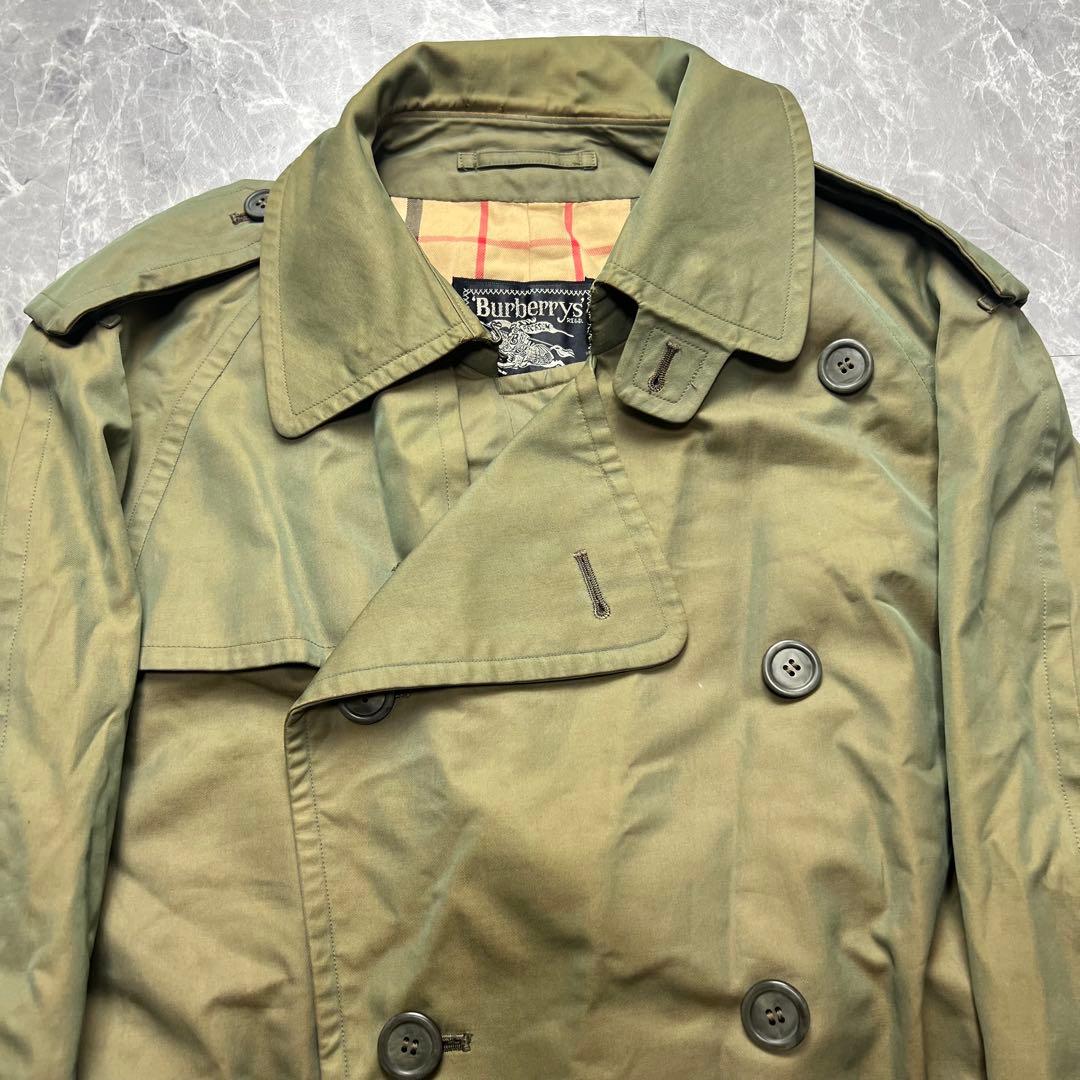 バーバリー♡トレンチコート　ベルト　ノバチェック カーキ　2XL相当