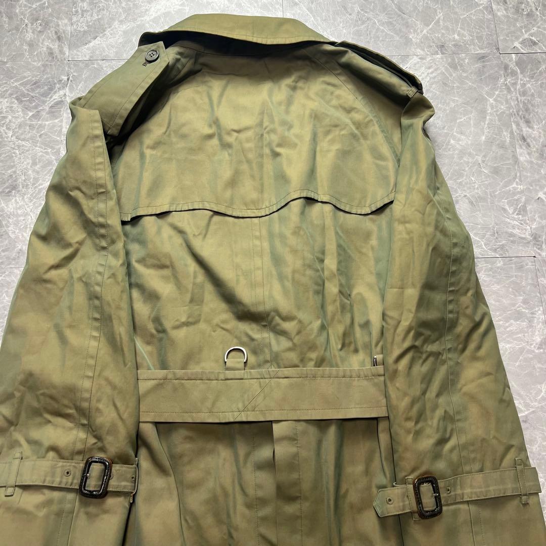 バーバリー♡トレンチコート　ベルト　ノバチェック カーキ　2XL相当
