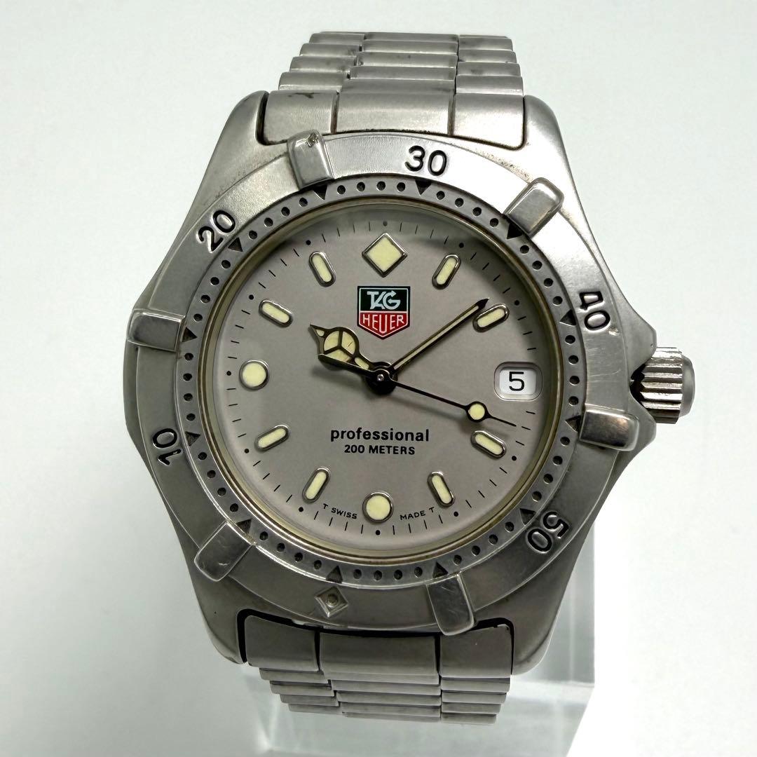 【稼動】 タグホイヤー 腕時計 プロフェッショナル 200m メンズ シルバー