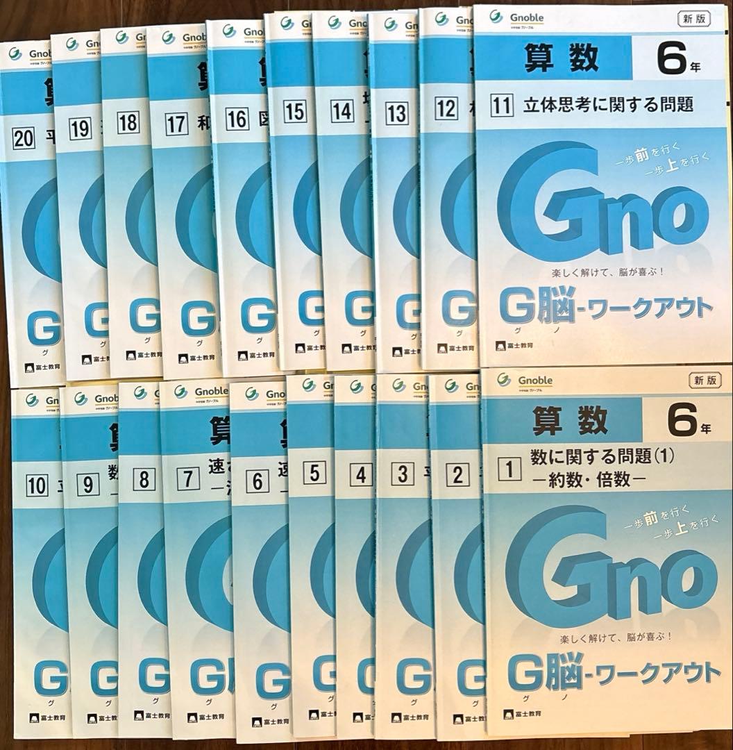 小6 グノーブルの算数G脳ワークアウト