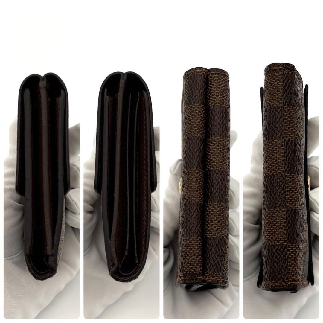 ルイヴィトン 折財布 ダミエ エベヌ ポルトフォイユ エリーズ 2221